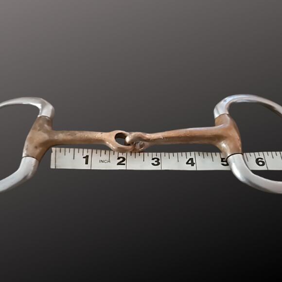 Eggbutt Copper Mouth English Bit Used - Picture 5 of 6